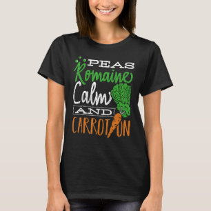 Romaine calm and carrot on - vegetable nutrition v T-Shirt