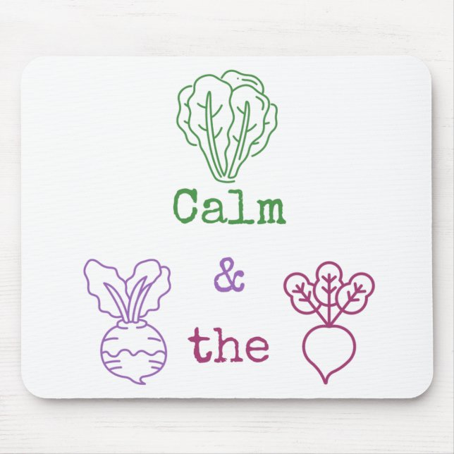 Romaine Calm & Turnip the Beet   Mouse Mat (Front)