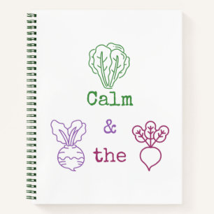 Romaine Calm & Turnip the Beet Notebook
