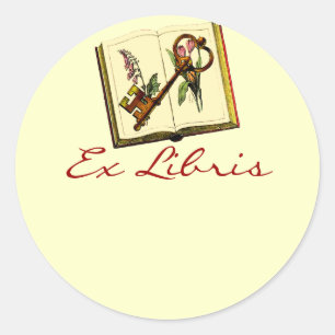 Roman a Clef Bookplate Stickers