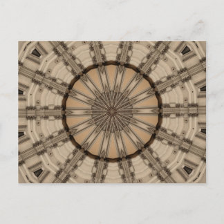 Roman Abstract Art Kaleidoscope Graphic Design Postcard