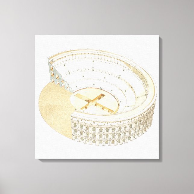 Roman amphitheatre canvas print (Front)