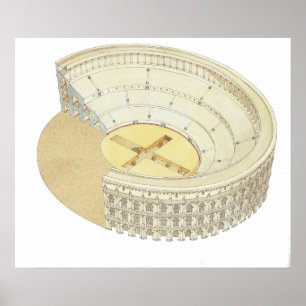 Roman amphitheatre poster