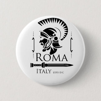 Roman Army - Legionary with Gladio 6 Cm Round Badge