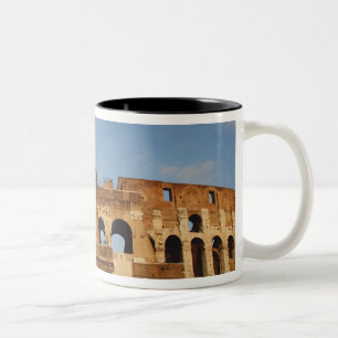 Roman Art. The Colosseum or Flavian 4 Two-Tone Coffee Mug