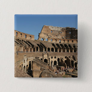 Roman Art. The Colosseum or Flavian 7 15 Cm Square Badge