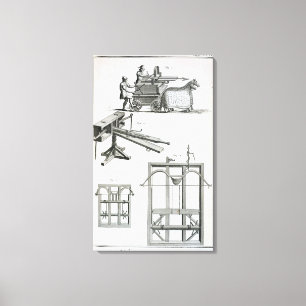 Roman Ballistic Machinery, from the 'Encyclopedie Canvas Print