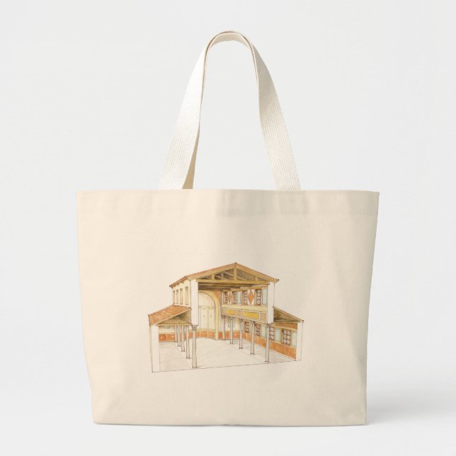 Roman basilica large tote bag (Front)