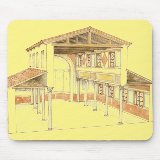Roman basilica mouse mat (Front)