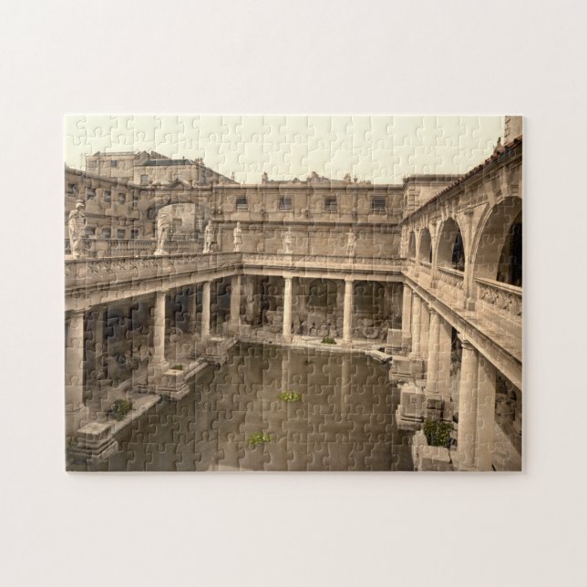 Roman Baths and Abbey II, Bath, Somerset, England Jigsaw Puzzle (Horizontal)