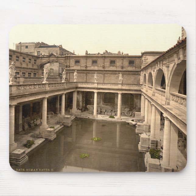 Roman Baths and Abbey II, Bath, Somerset, England Mouse Mat (Front)