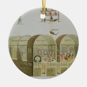 Roman Baths, plate from 'The History of the Nation Ceramic Tree Decoration