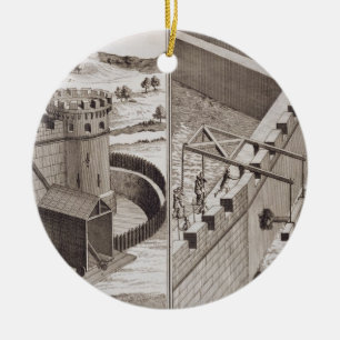 Roman Battering Rams, from the 'Encyclopedie des S Ceramic Tree Decoration