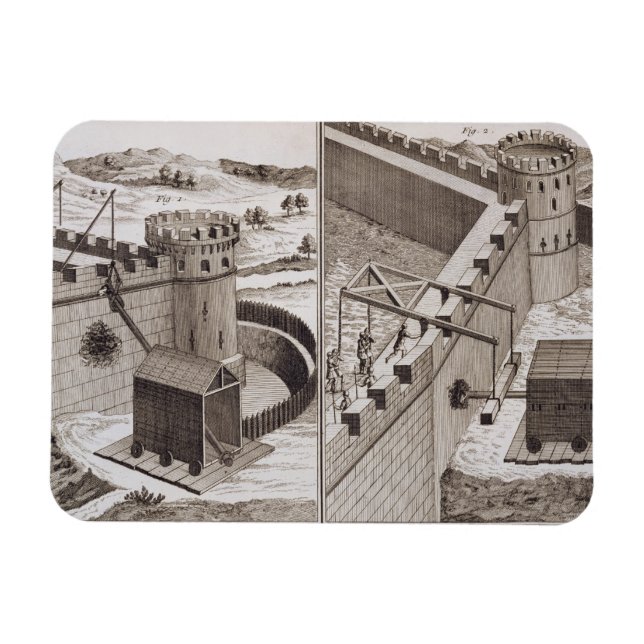 Roman Battering Rams, from the 'Encyclopedie des S Magnet (Horizontal)