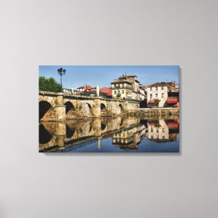 Roman Bridge at Chaves, Portugal Canvas Print
