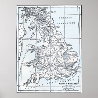 Roman Britain 43 AD Poster