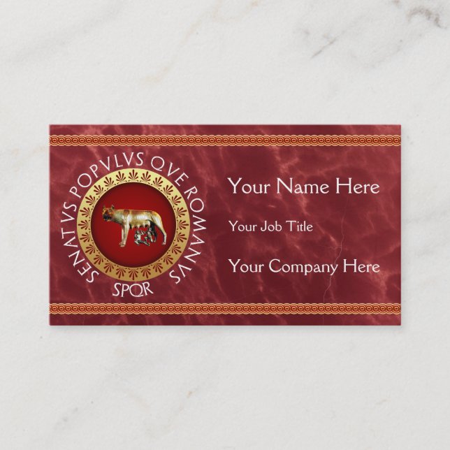 Roman Business Card (Front)