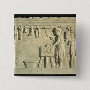 Roman Butcher's, relief 15 Cm Square Badge