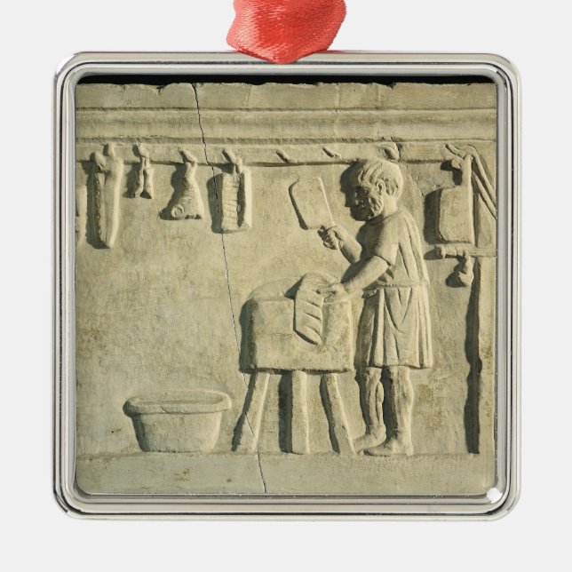 Roman Butcher's, relief Metal Tree Decoration (Front)