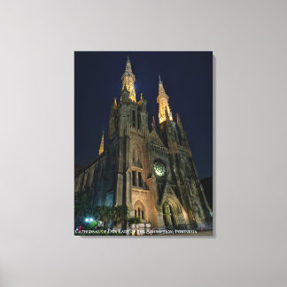 Roman Catholic Cathedral Church Architecture Canvas Print