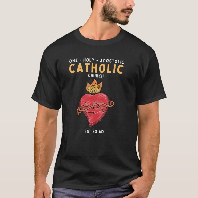 Roman Catholic Church Sacred Heart Gift T-Shirt (Front)