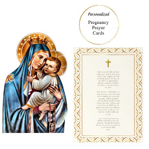 Roman Catholic Pregnancy Prayer Card