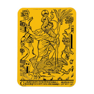 Roman Catholic Saint Christopher Magnet