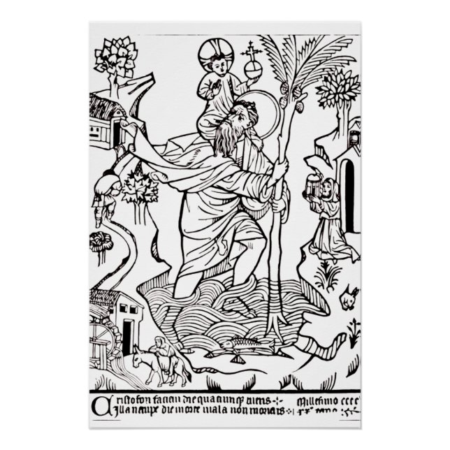 Roman Catholic Saint Christopher  Poster (Front)