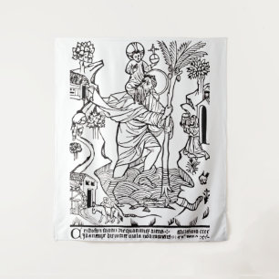 Roman Catholic Saint Christopher  Tapestry