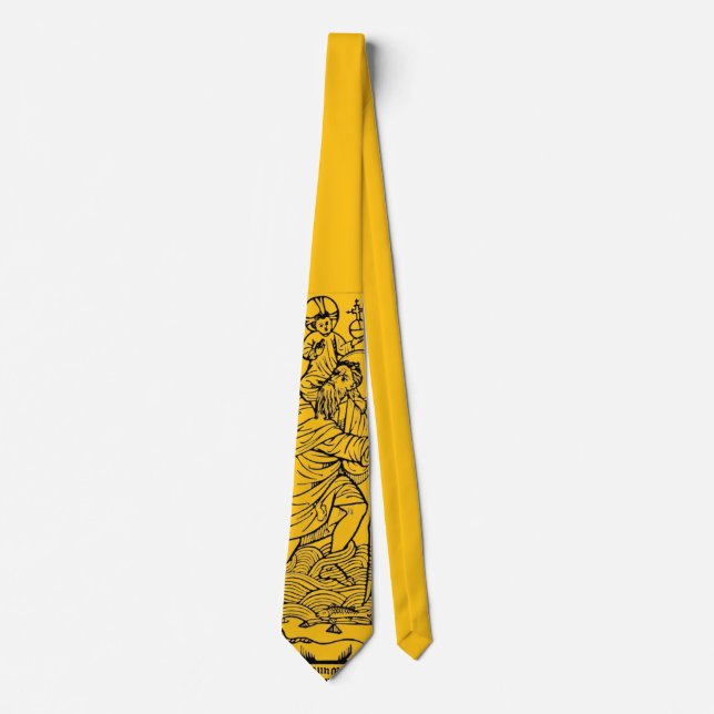 Roman Catholic Saint Christopher  Tie (Front)
