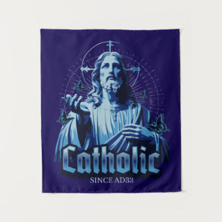 Roman Catholic Since AD33 Jesus Christ Tapestry