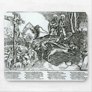 Roman Catholicism and Lutheranism Contrasted Mouse Mat