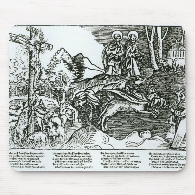 Roman Catholicism and Lutheranism Contrasted Mouse Mat (Front)
