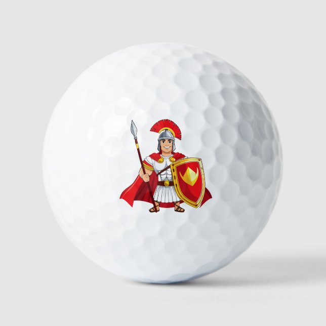 Roman centurion golf balls (Front)