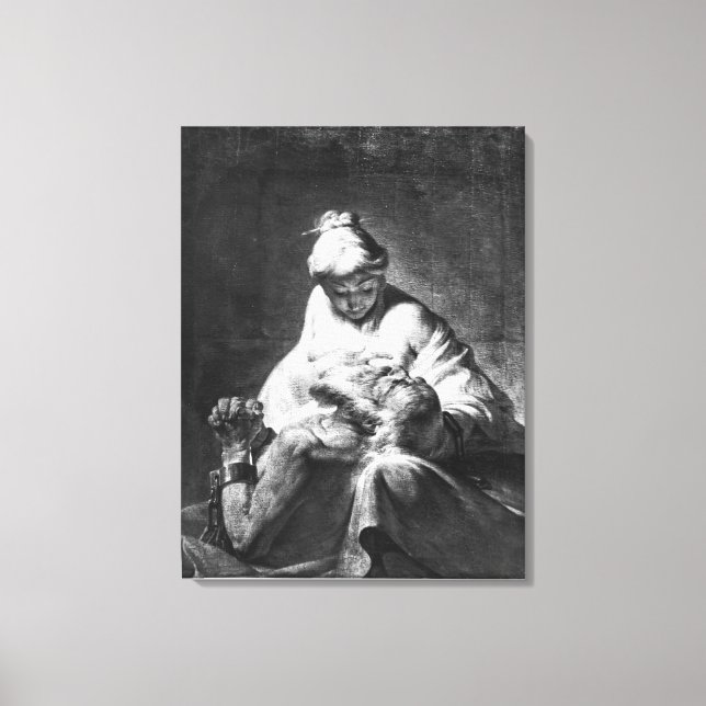 Roman Charity Canvas Print (Front)