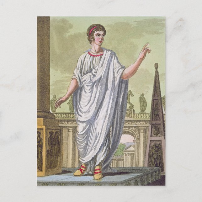 Roman Citizen Claiming Employment, from 'L'Antica Postcard (Front)