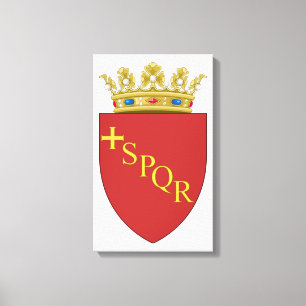 Roman Coat of Arms (SPQR) (Rome, Italy) Canvas Print