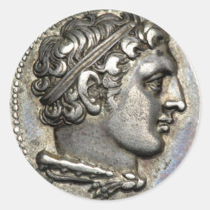 Roman Coin Classic Round Sticker