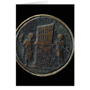Roman coin depicting an organ