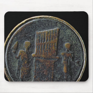 Roman coin depicting an organ mouse mat