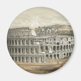 Roman Coliseum Vintage Art Magnet