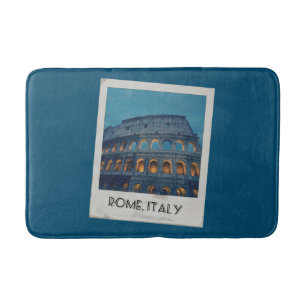 Roman Colosseum at Night Bath Mat