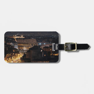 Roman Colosseum at night Luggage Tag