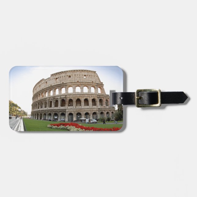 Roman Colosseum Luggage Tag (Front Horizontal)