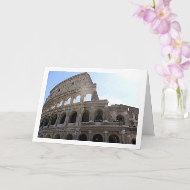 Roman Colosseum, Rome, Italian Card (Orchid)