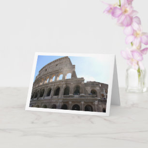 Roman Colosseum, Rome, Italian Card
