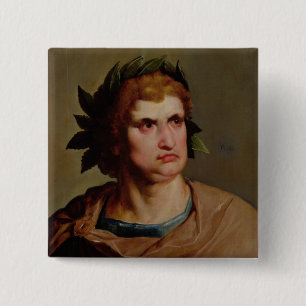 Roman Emperor, possibly Nero c.1625-30 15 Cm Square Badge