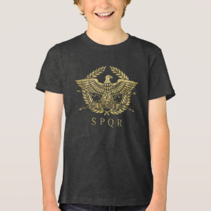 Roman Empire Eagle Emblem Tri-Blend Shirt