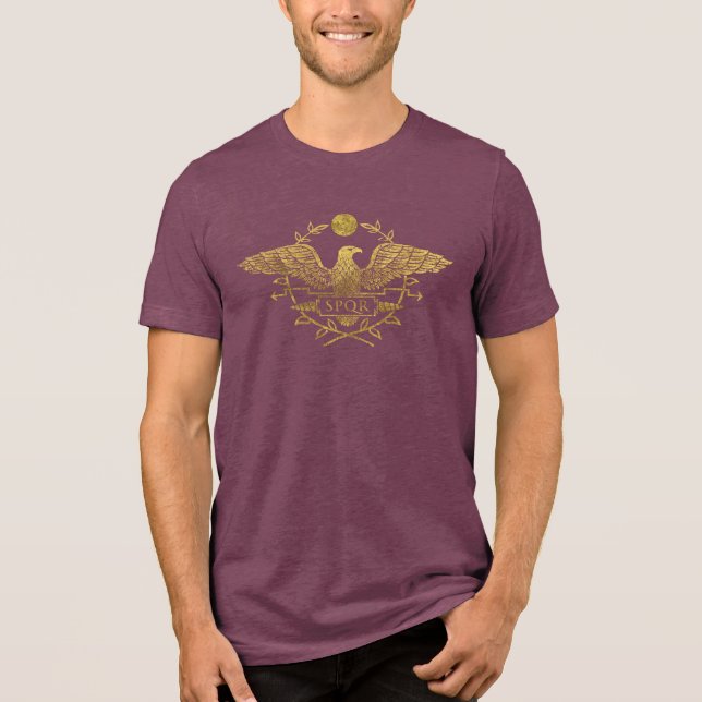 Roman Empire Eagle Insignia Tri-Blend Shirt (Front)