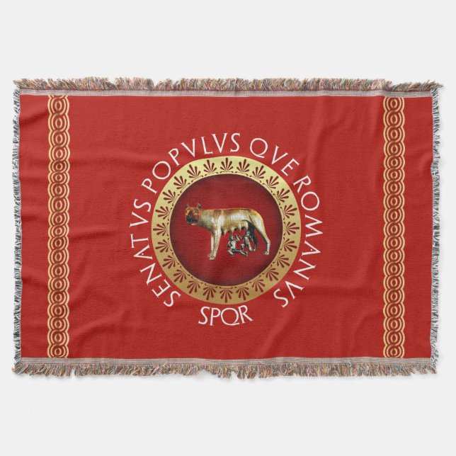 Roman Empire Style Throw Blanket (Front)